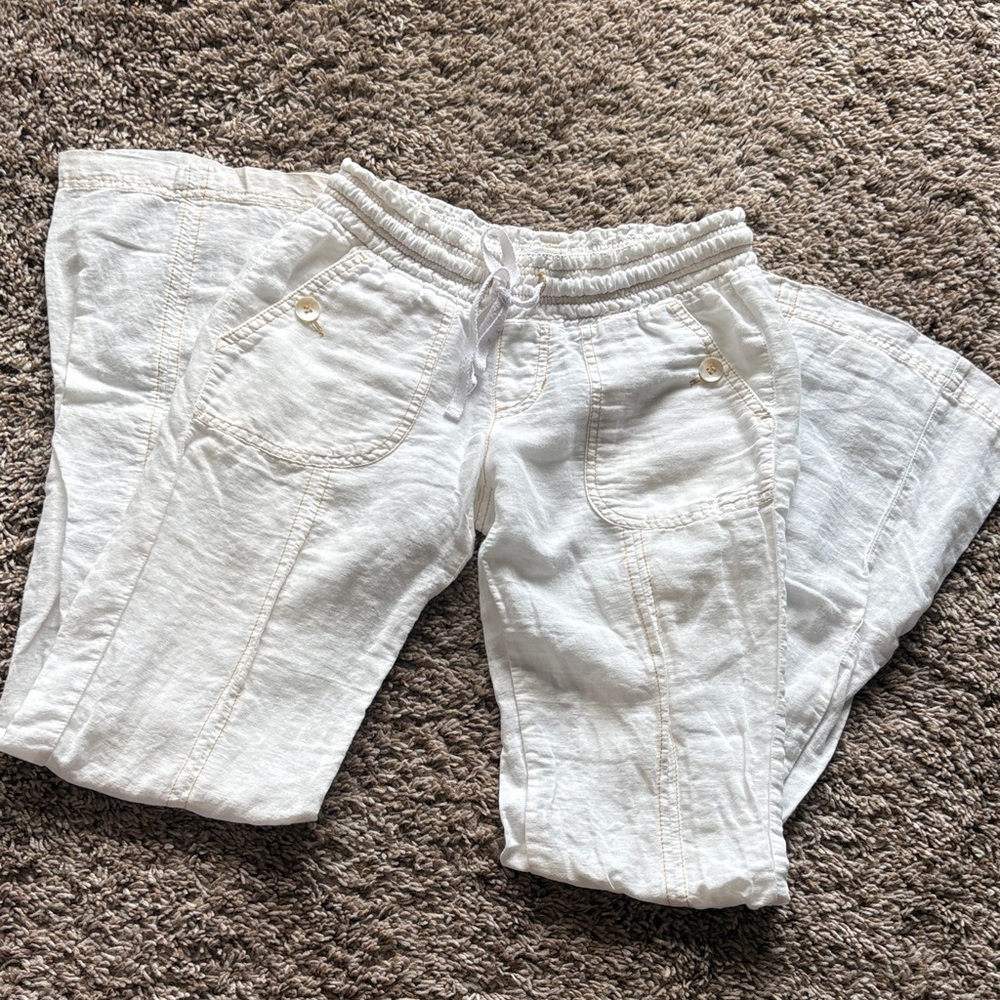 O'Neill Women's White Wide Leg Pants